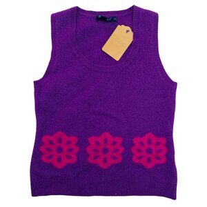 Mini Boden, Size 10-12 Years, 0/s wool sweater vest, Purple